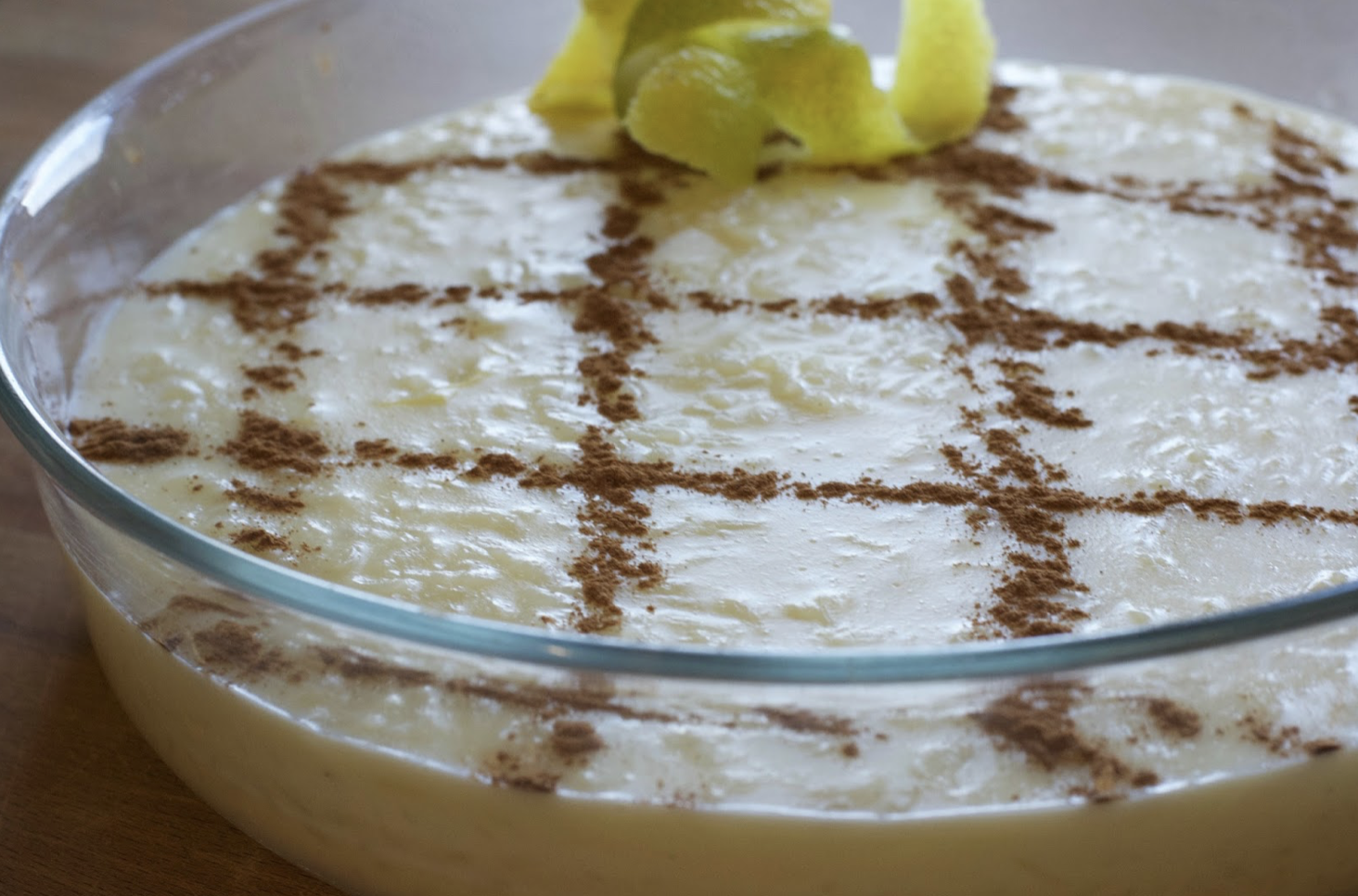 Arroz doce cremoso [Creamy sweet rice pudding]