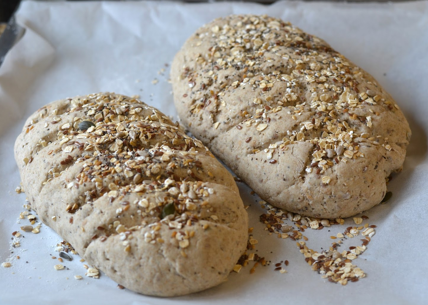 Pão Integral com sementes [Whole grain seeded bread]