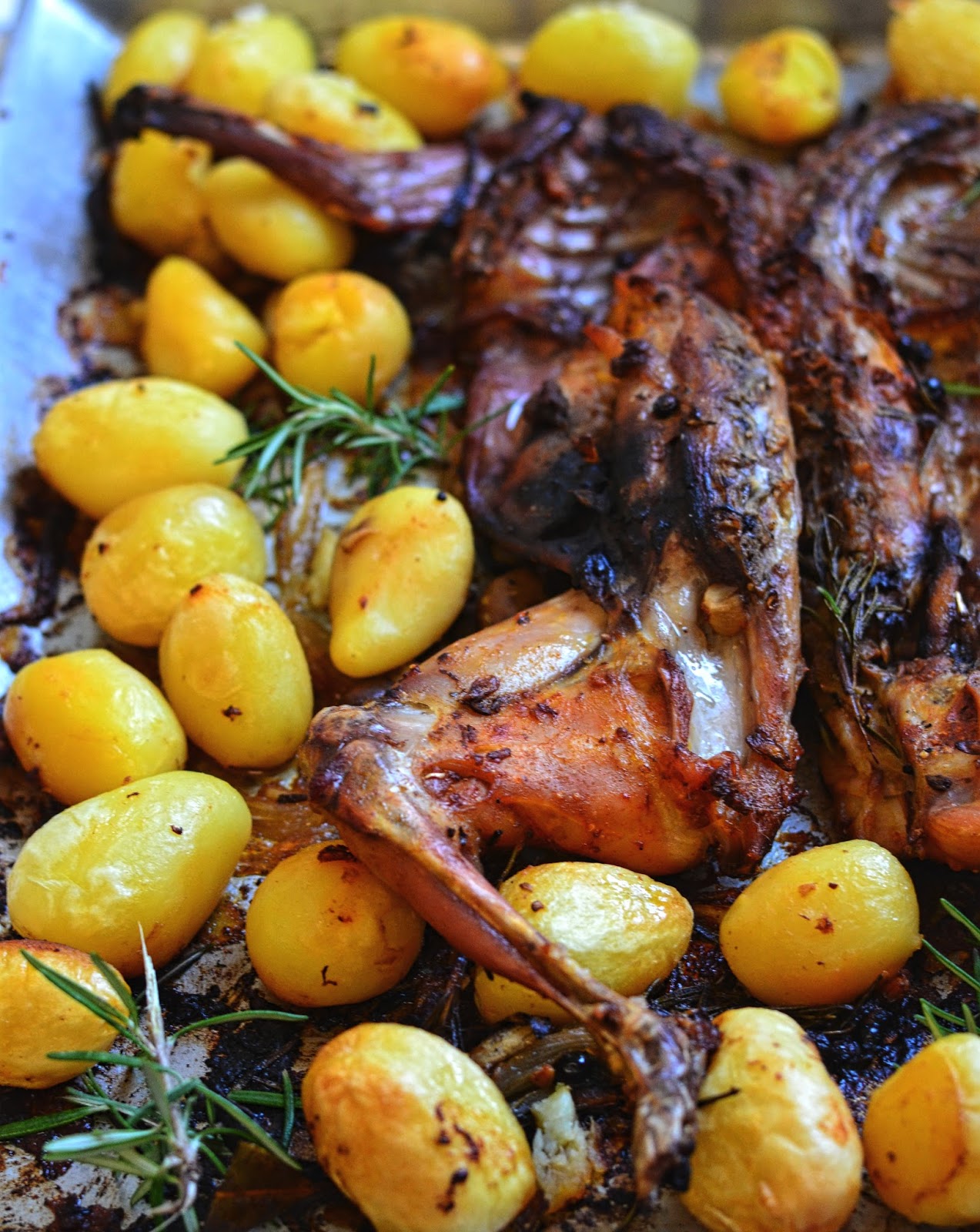 Coelho assado no forno, a chamada "Comfort food"