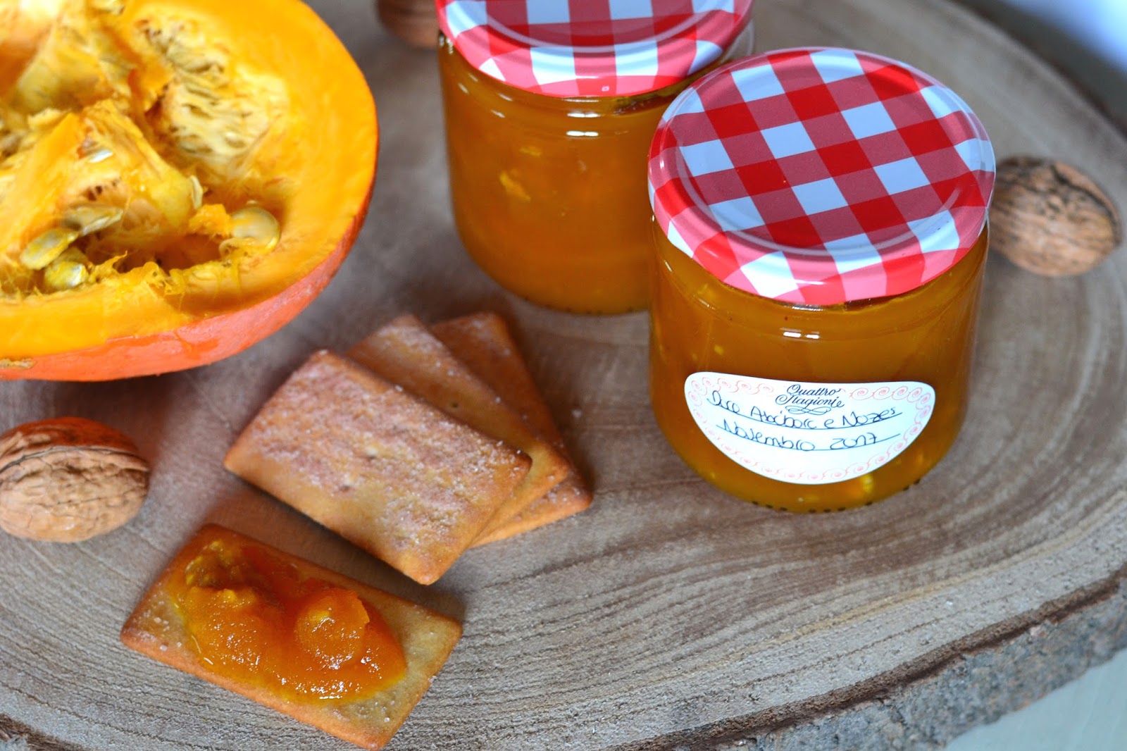 Compota de abóbora com nozes