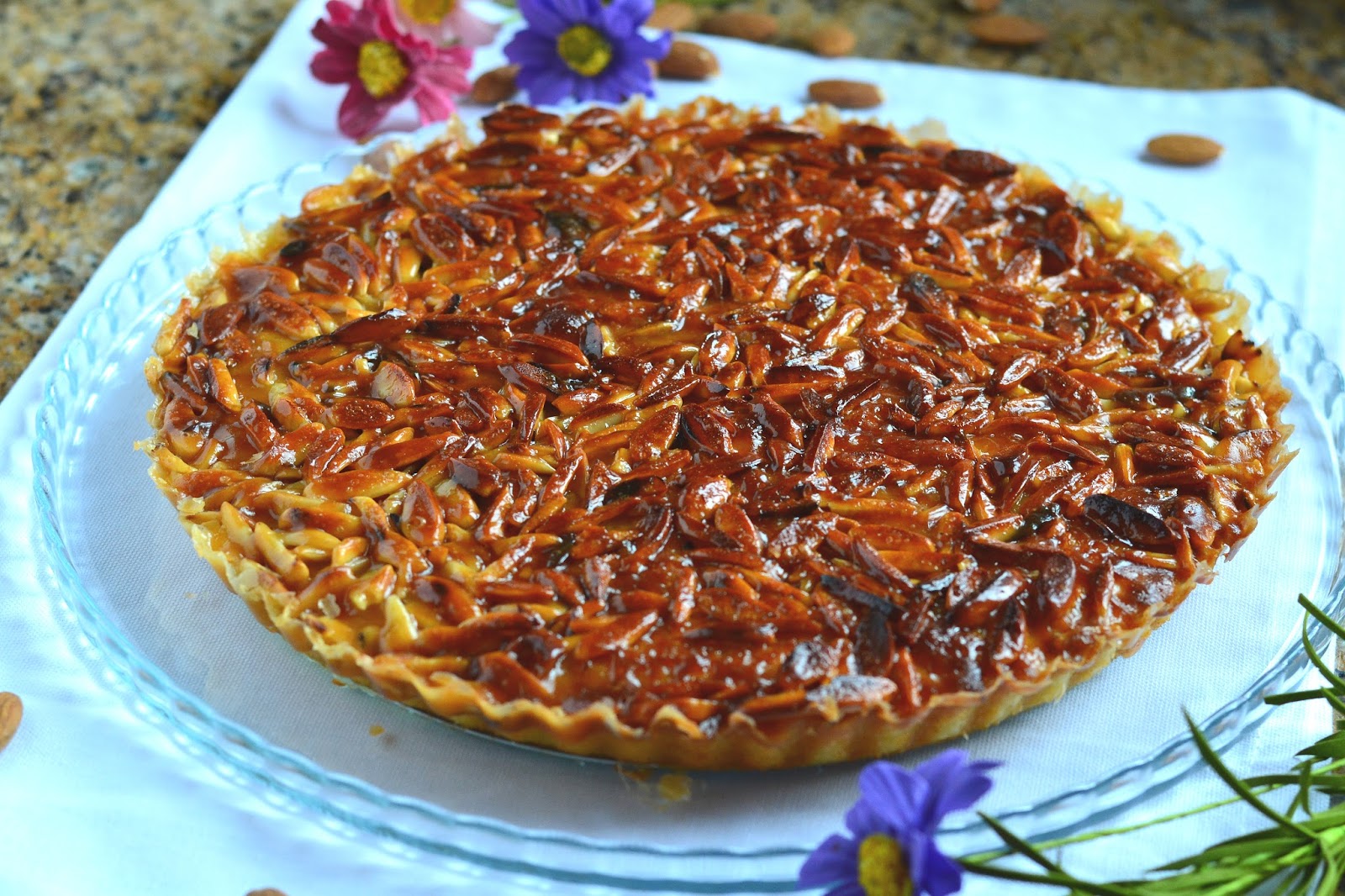 Tarte de amêndoa deliciosa
