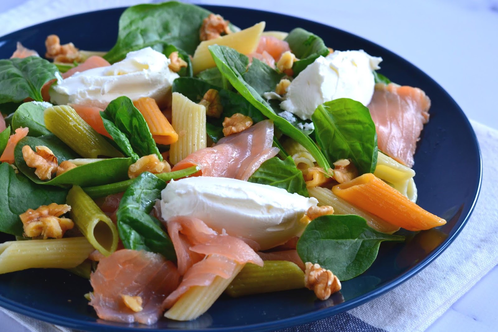 Salada de salmão fumado