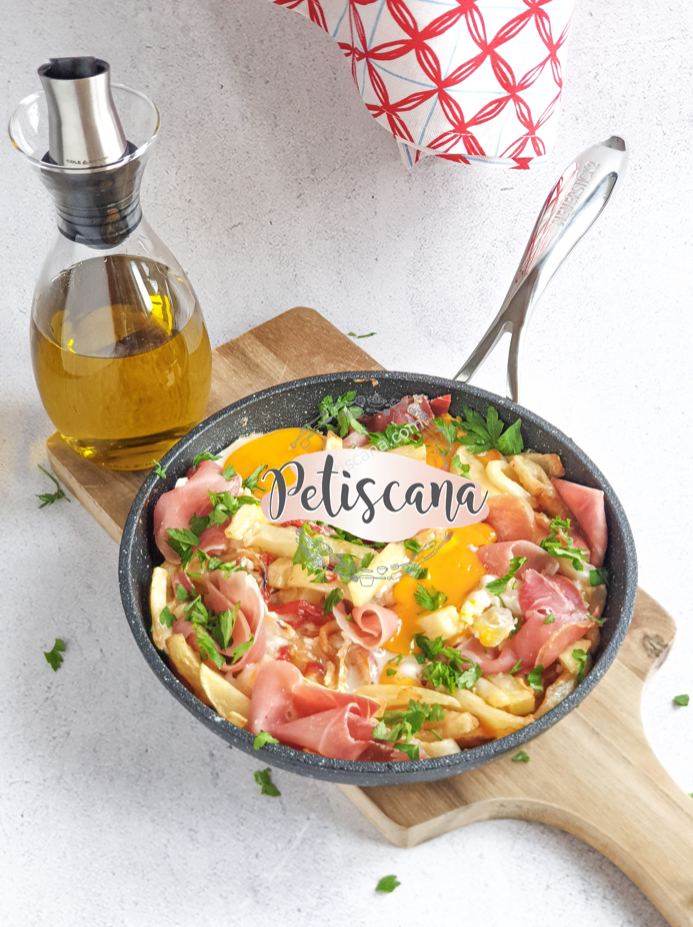 Ovos rotos com presunto