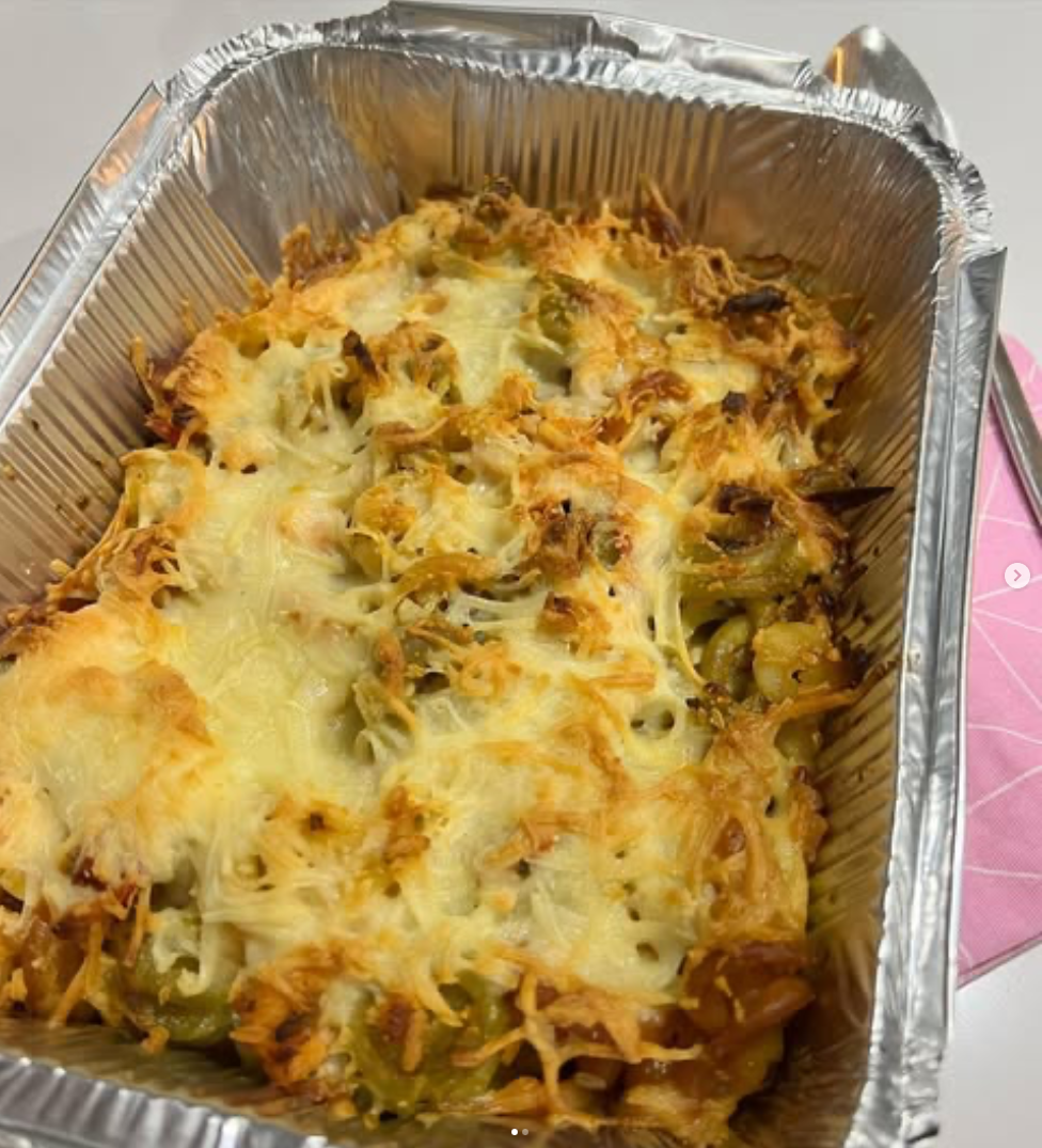 Massa cremosa com salmão