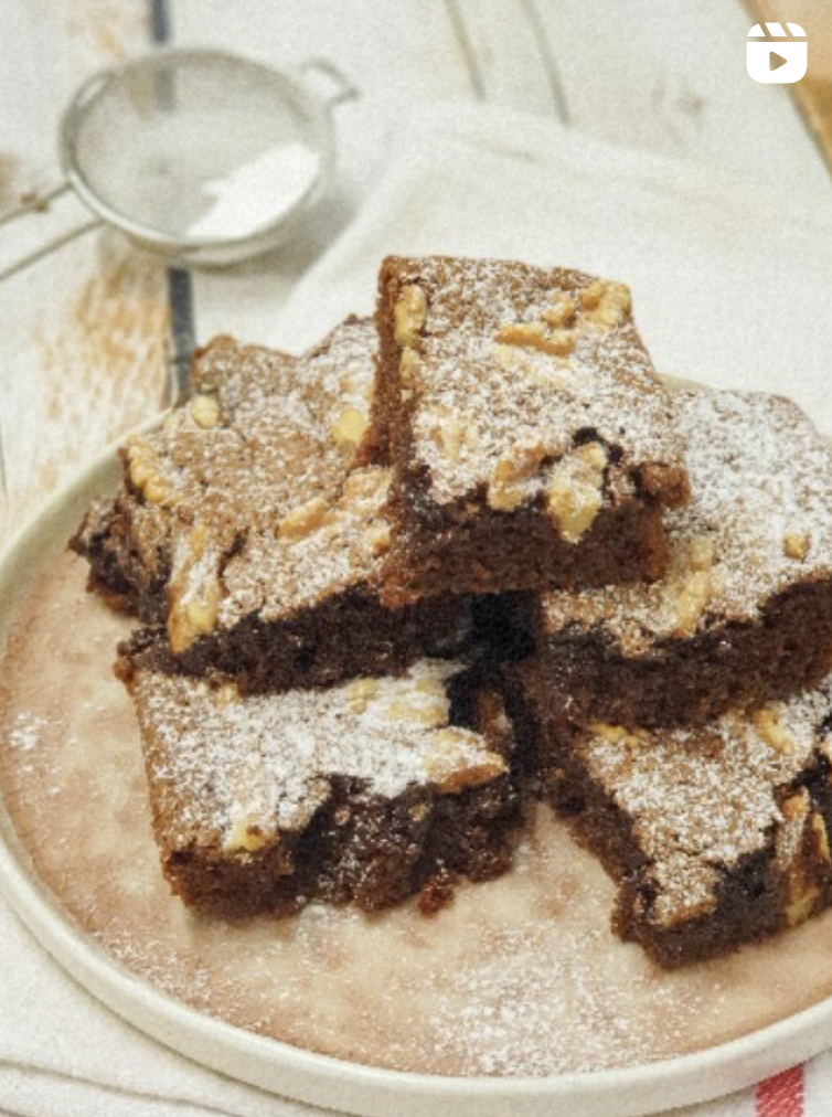 Brownie guloso de chocolate #glutenfree