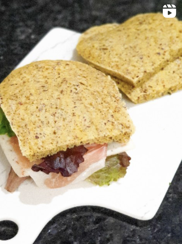 Pão express no microondas #lowcarb