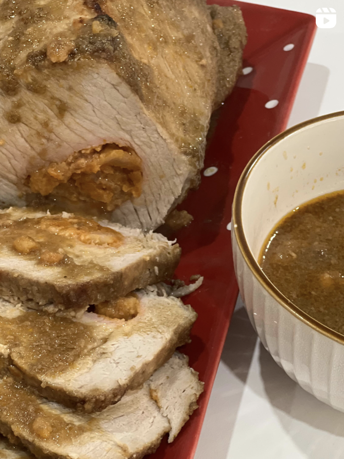 Lombo de porco com farinheira